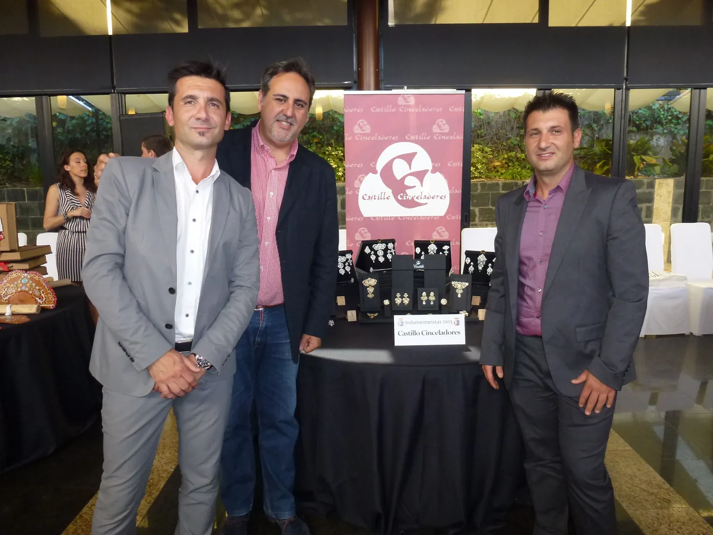Con el Presidente de las Fogueras de Alicante